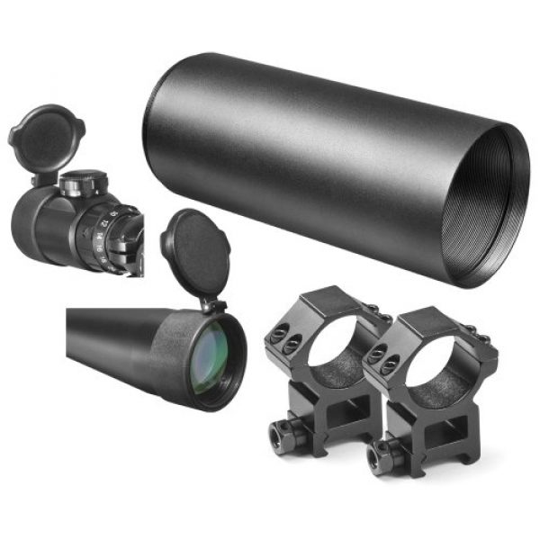 BARSKA Rifle Scope 7 BARSKA 3.5-10x40 SWAT Tactical 30-mm IR Mil-Dot Riflescope