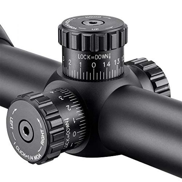 BARSKA Rifle Scope 4 Barska Level Rifle Scope with FMC Lens and Illuminated Mil-Dot Reticle, 30mm Tube