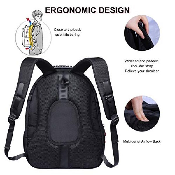 YuHeng Tactical Backpack 5 YuHeng Extra Large Backpack for Men, Water Resistant Travel Business Hiking Backpacks with USB Charging Port fits 17 Inch Laptop
