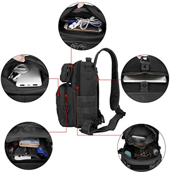 G4Free Tactical Backpack 6 G4Free Tactical Sling Bag Backpack Military Rover Shoulder Sling Pack Molle EDC Small Crossbody Chest Pack