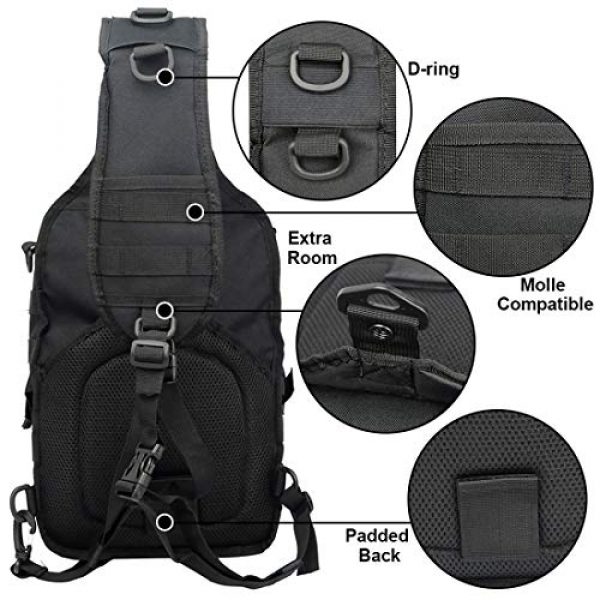 hopopower Tactical Backpack 3 Tactical Sling Bag Pack Military Shoulder Backpack Everyday Carry Bag,20L