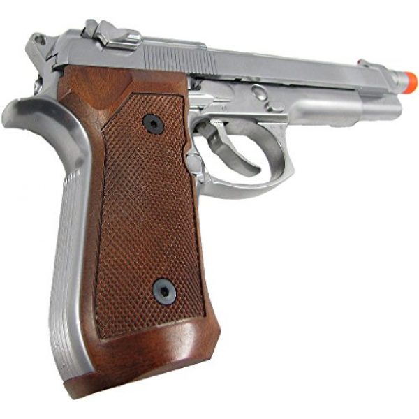 WE Airsoft Pistol 5 WE m92 long-a gas/co2 blowback full metal - silver(Airsoft Gun)