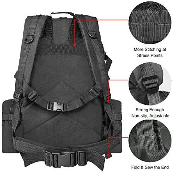 NOOLA Tactical Backpack 6 NOOLA Tactical Military Backpack Army Assault Pack Molle Bag Built-up Rucksack