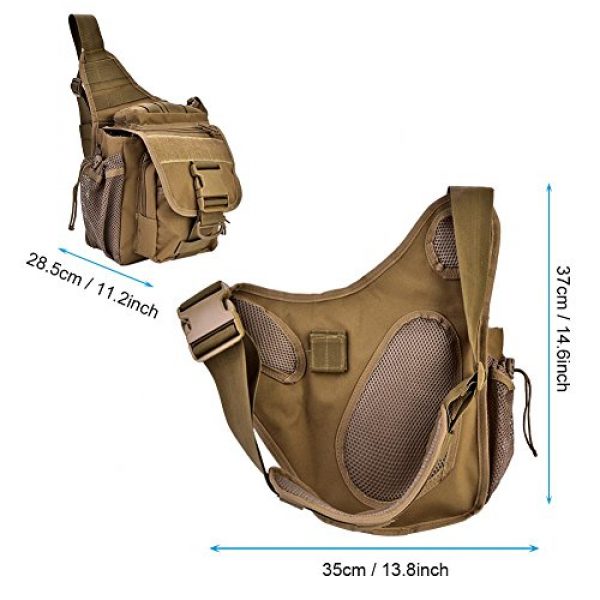Vbestlife Tactical Backpack 2 2Colors Durable Men Military Chest Shoulder Bag Pack Military Sling Bag Chest