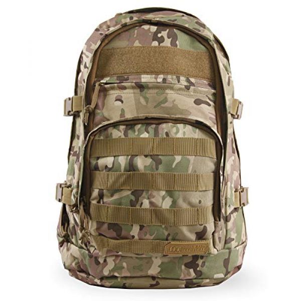 HIGHLAND TACTICAL Tactical Backpack 1 Highland Tactical Men's Basecamp Heavy Duty Tactical Backpack