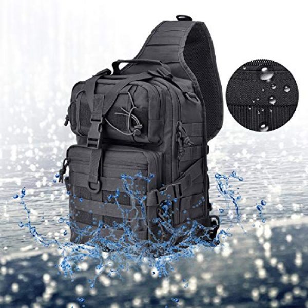 hopopower Tactical Backpack 6 Tactical Sling Bag Pack Military Shoulder Backpack Everyday Carry Bag,20L