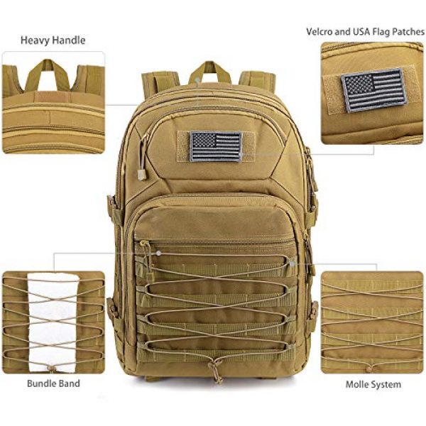 G4Free Tactical Backpack 4 G4Free Expandable Tactical Backpack Military Shoulder Pack 45L-50L Army Molle 3 Day Assault Rucksack