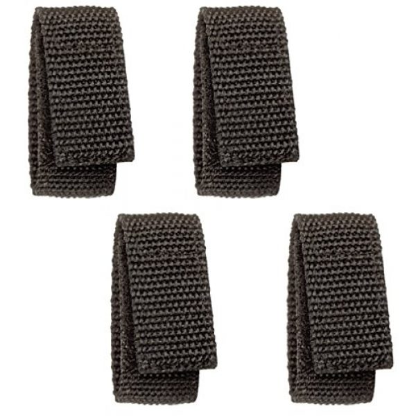 HWC Tactical Belt 1 HWC Black Nylon BELT KEEPER - hook and loop fasteners, 4-Pack