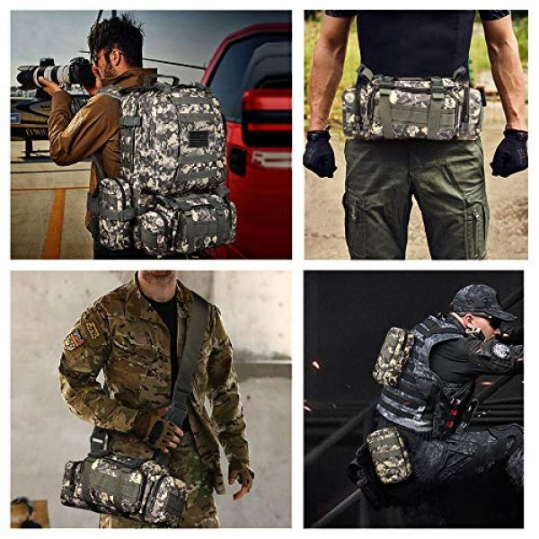 CVLIFE Tactical Backpack 7 CVLIFE Tactical Backpack Military Army Rucksack Assault Pack Built-up Molle Bag