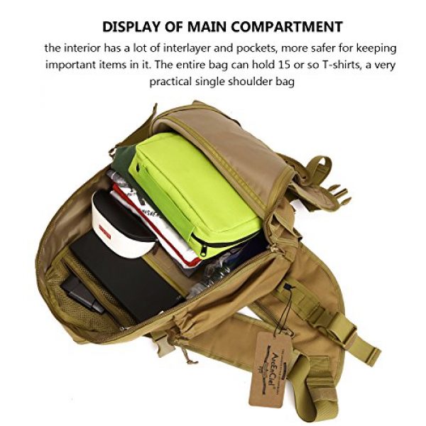 ArcEnCiel Tactical Backpack 7 ArcEnCiel Tactical Sling Pack Military Molle Chest Crossbody Shoulder Bags Motorcycle Bicycle Assault Range Diaper Backpack