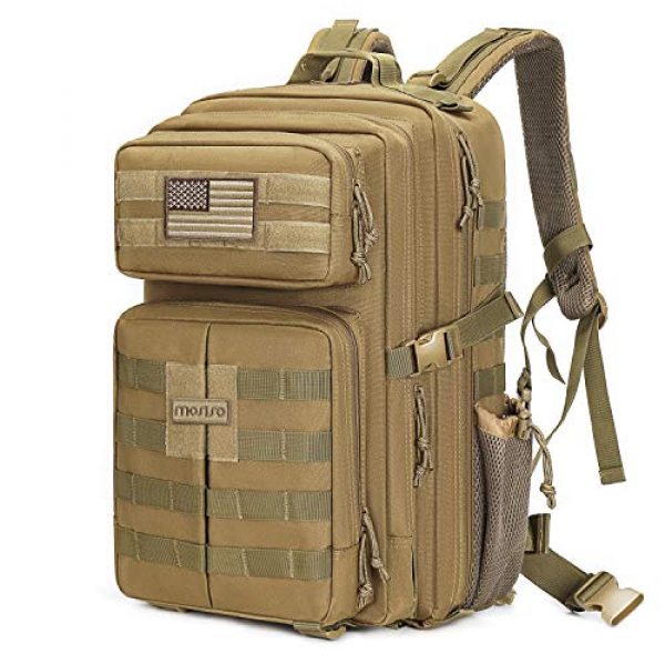 MOSISO Tactical Backpack 1 MOSISO Tactical Backpack, 40L 2-Layer Molle Rucksack Daypack Shoulder Bag