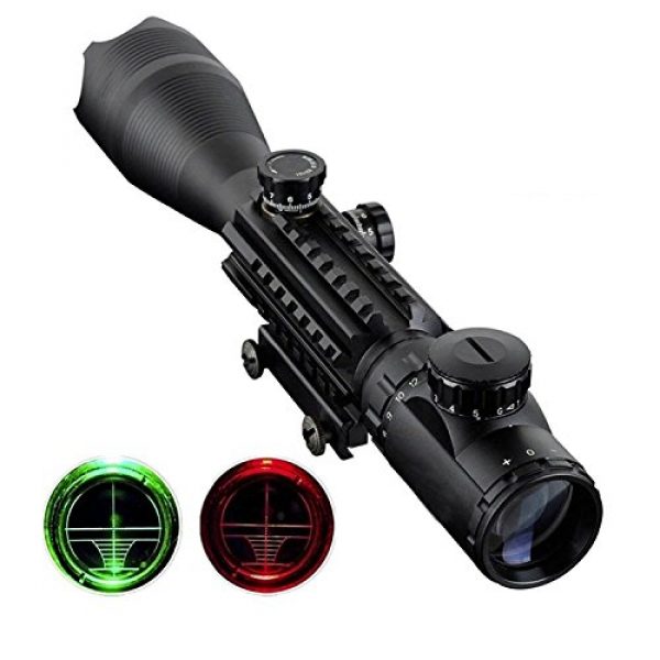 Gazelle Trading Rifle Scope 1 Telescopic Sight 4-16x50EG Green/Red Hunting Rifle Scope Dusk & Dawn Vision