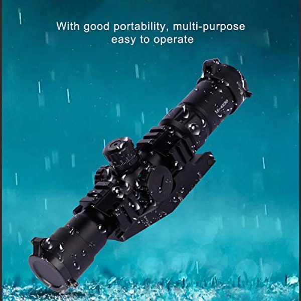 DONGYUCHUN Rifle Scope 3 DONGYUCHUN Sight Holographic Sight 1.5-4/30 Comes with Guide Rail Bracket Sight, red and Green Lights Alternate