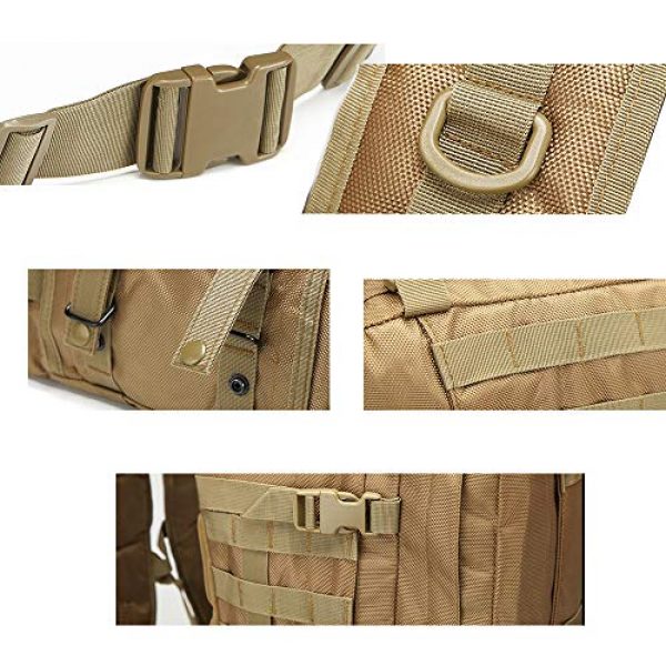 Suoki Tactical Backpack 5 Tactical Backpack 55L with Built-up 3 MOLLE Bags Rucksacks for Travelling