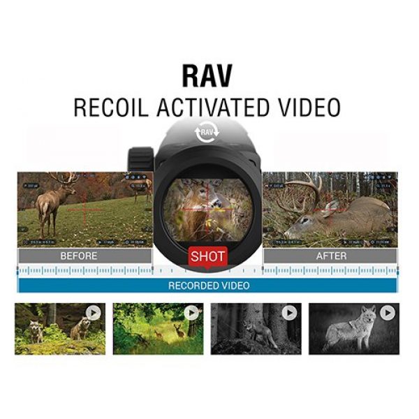 ATN Rifle Scope 5 ATN X-Sight 4K Buckhunter Smart Daytime Riflescope, Black, One Size