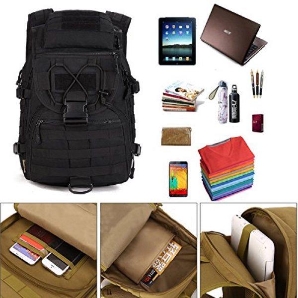 Huntvp Tactical Backpack 2 Huntvp 40L Military Tactical Backpack MOLLE Assault Daypack Rucksack WR