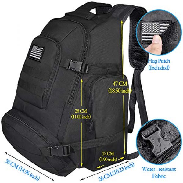 NOOLA Tactical Backpack 6 NOOLA Tactical Military Backpack Army 3 Day Assault Pack Large Rucksack Molle Bag