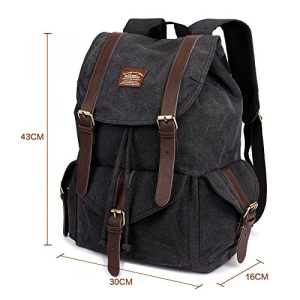 KAUKKO Tactical Backpack 2 Vintage Canvas Backpack Kaukko Outdoor Travel Hiking Rucksack School Bookbags