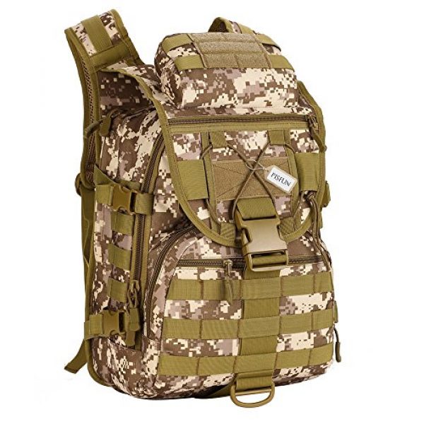 Pisfun Tactical Backpack 1 Pisfun Tactical Backpack 40L Camping Bags Waterproof Molle System Backpack Military 3P Tad Assault Travel Bag for Men Cordura