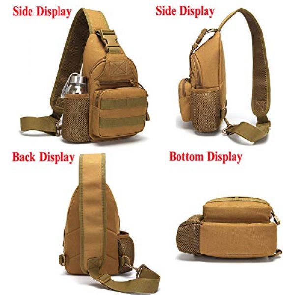 Ydmpro Tactical Backpack 6 Ydmpro Tactical Sling Bag, Chest Pack Molle Daypack Military Crossbody Shoulder Bags