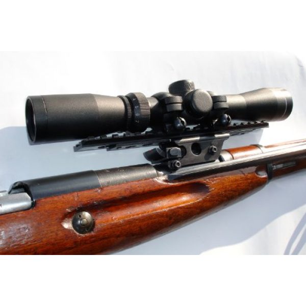 Brass Stacker Rifle Scope Mount 4 Brass Stacker MN384453SSM Scout Scope Mount for Mosin Nagant M38 and T53 Rifles, Black