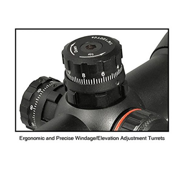 UTG Rifle Scope 7 UTG 4X32 1" Crossbow Scope, Pro 5-Step RGB Reticle, QD Rings