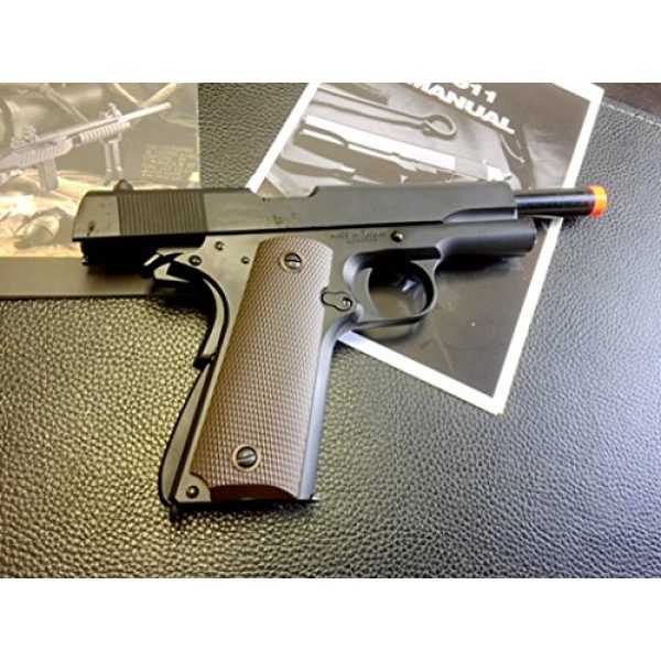 KJW Airsoft Pistol 2 gbb-609 - KJW full metal semi auto gas blowback pistol with free safty shooting glasses and propane adapter(Airsoft Gun)