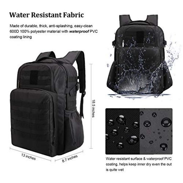 TAIBID Tactical Backpack 3 TAIBID Military Tactical Backpack Water Resistant Large Army 3 Day Assault Pack Outdoors
