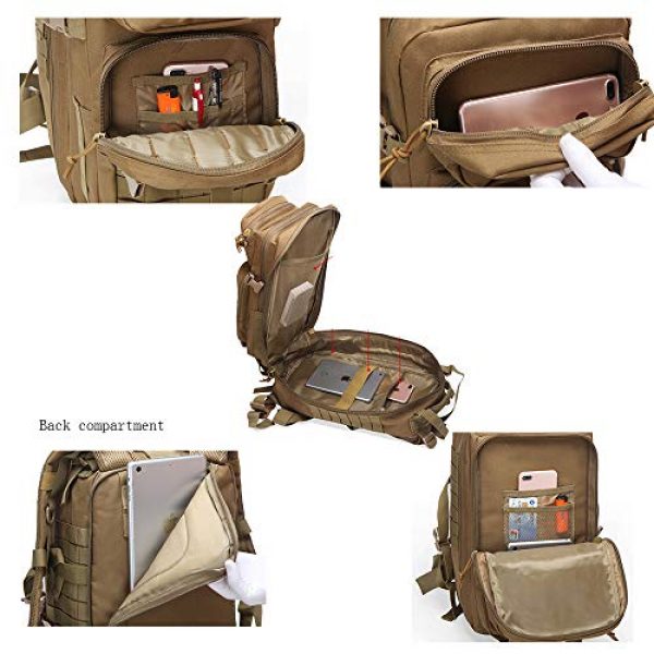 Suoki Tactical Backpack 5 Molle Assault Pack 45L Military Tactical Backpack 3 Day Pack Bag Survival Rucksack