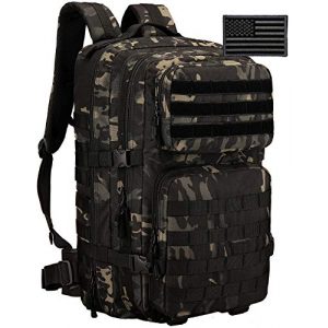 Protector Plus Tactical Backpack 1 Protector Plus Tactical Backpack MOLLE Military Assault 3 Daypack Army Pack Bug Out Bag (Rain Cover & Patch Included)