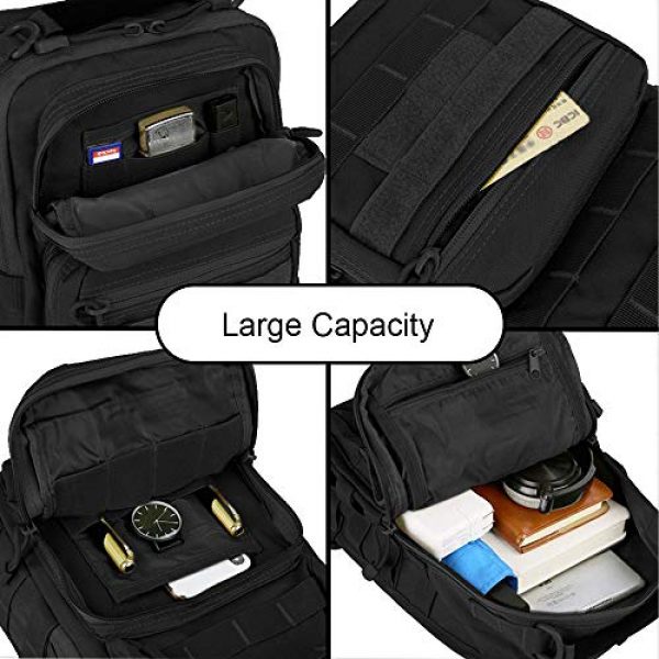 VooDoo Tactical Tactical Backpack 2 Tactical Sling Bag Military Rover Shoulder Sling Backpack Small EDC Molle Assault Crossbody Bags Pack
