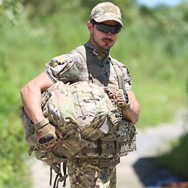 MT Tactical Backpack 7 MT Military Army MOLLE 2 Tactical Assault Backpack, Rifleman 3 Day Pack, Medium Rucksack for Outdoor, Hiking and Bug Out, Multicam Camo