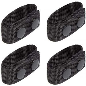 Neust Tactical Belt 1 Security Tactical Duty Belt Keeper with Double Snaps for 2" Wide Belt Police Military Equipment Accessories Super Strong Duty Belt Keepers (Set of 4)