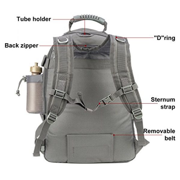ARMYCAMO Tactical Backpack 5 Outdoor 3 Day Expandable 40-64L Backpack Military Tactical Hiking Bug Out Bag