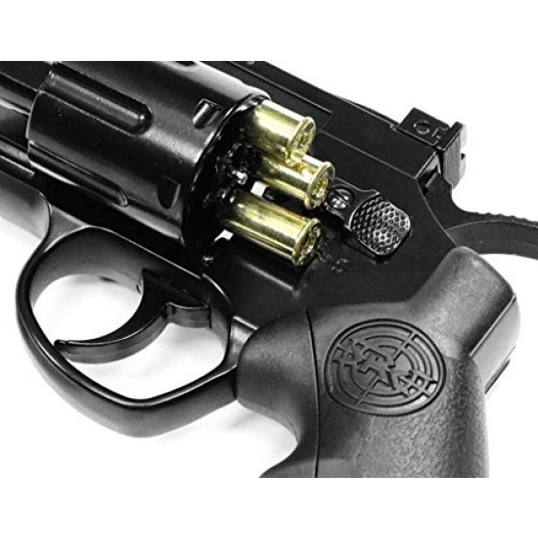 SRC Airsoft Pistol 2 SRC 2.5 INCH Barrel Titan CO2 Gas Airsoft GBB Cowboy Metal Revolver (Black)