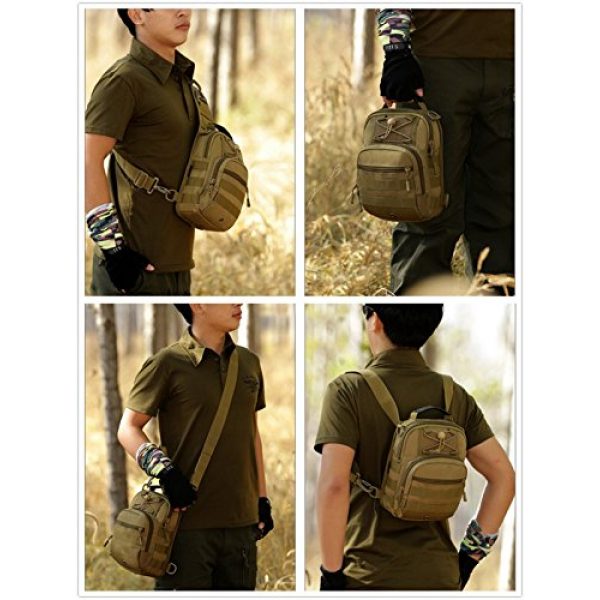 Protector Plus Tactical Backpack 7 UNISTRENGH Tactical Sling Chest Pack Large MOLLE Crossbody Shoulder Bags Gear Duty Daypack