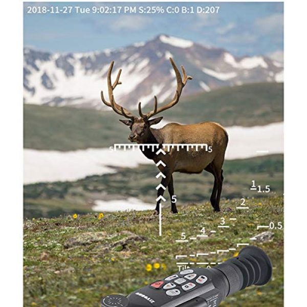 DJym Rifle Scope 4 DJym GPS HD High-Powered Night Vision Monocular, Zoom Digital Video Camera for Outdoor Hunting Rangefinder