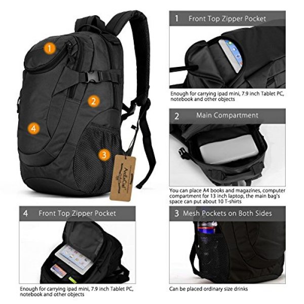 ArcEnCiel Tactical Backpack 4 ArcEnCiel Motorcycle Backpack Tactical Military Bag Army Assault Pack - Rain Cover Included