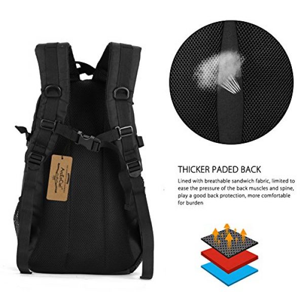 ArcEnCiel Tactical Backpack 3 ArcEnCiel Motorcycle Backpack Tactical Military Bag Army Assault Pack - Rain Cover Included