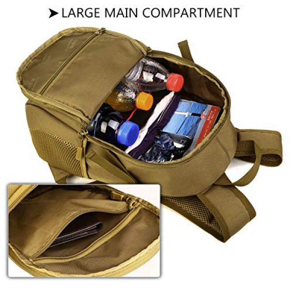 Protector Plus Tactical Backpack 7 Protector Plus Small Tactical Backpack Military School Daypack Army Assault Pack Bug Out Bag Cycling Hiking Camping Rucksack (Patch Included)
