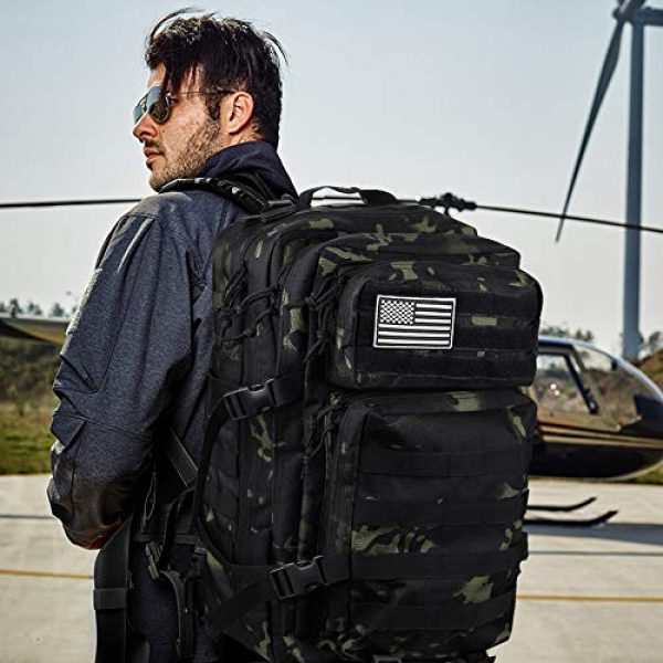 Monoki Tactical Backpack 2 Monoki Military Tactical Backpack, Army 3 Day Assault Pack,42L Molle Bag Rucksack