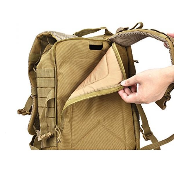 REEBOW GEAR Tactical Backpack 6 Military Tactical Assault Pack Backpack Army Molle Bug Out Bag Backpacks Small Rucksack for Outdoor Hiking Camping Trekking Hunting Brown
