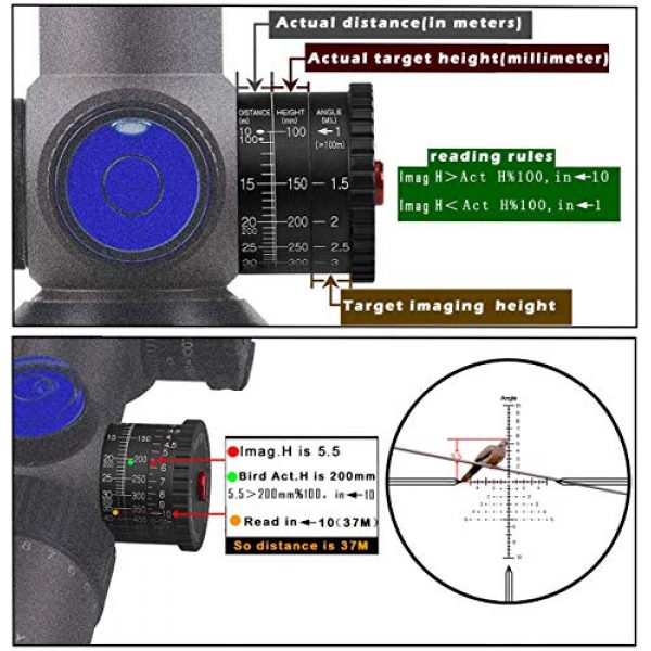 ApexHorizon Rifle Scope 6 ApexHorizon HI 4-14X44 SF FFP Rifle Scope,Sniper Hunting Optics Crosshair Gun Scopes