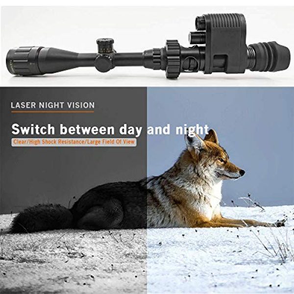 Melesplus Rifle Scope 3 Infrared HD Night Vision Monocular Scope Video Record Hunting Optical Sight Camera 850nm Lase IR Riflescopes