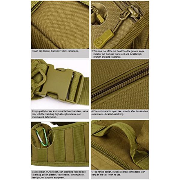 Huntvp Tactical Backpack 5 Huntvp Tactical Military Sling Pack Chest Daypack Molle Backpack Shoulder Bag