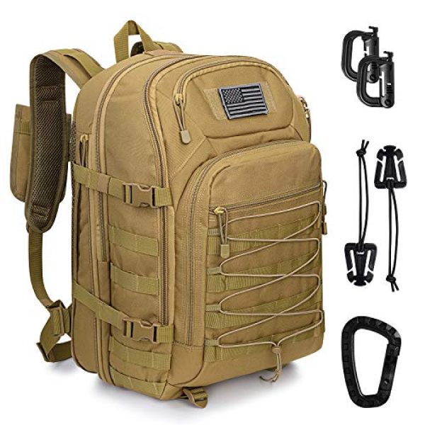 G4Free Tactical Backpack 1 G4Free Expandable Tactical Backpack Military Shoulder Pack 45L-50L Army Molle 3 Day Assault Rucksack