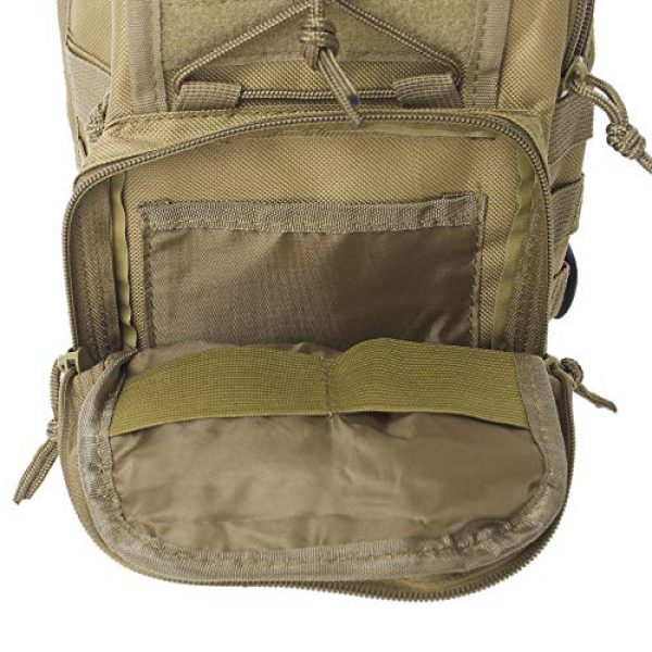 TOPTIE Tactical Backpack 5 TOPTIE Tactical Sling Bag, EDC Molle Sling Bag Range Bag, Camping Hiking Trekking