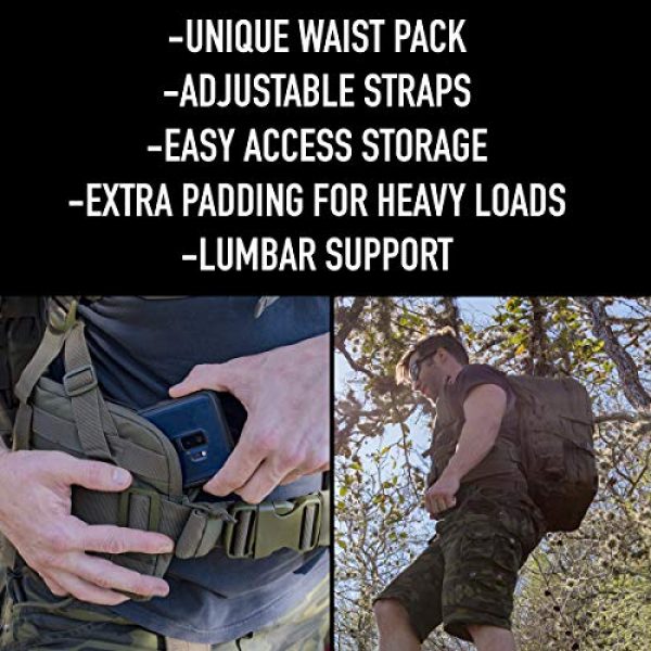 Explorer Tactical Backpack 4 Explorer 22" Waist Gun PouchesTactical Backpack