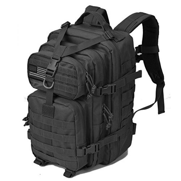 REEBOW GEAR Tactical Backpack 2 REEBOW GEAR Military Tactical Backpack Large Army 3 Day Assault Pack Molle Bug Bag Backpacks Rucksacks for Outdoor Sport Hiking Camping Hunting 40L Black
