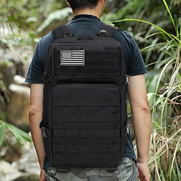 Brainzon Tactical Backpack 7 45L Military Tactical Backpack Large 3 Day Assault Pack Army Molle Bug Out Bag Backpacks Waterproof Rucksacks Daypack
